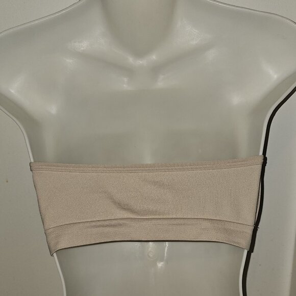 Auden Nude Strapless Push-Up Seamless Bandeau Bra Size M Molded Cups Wireless - Picture 9 of 11